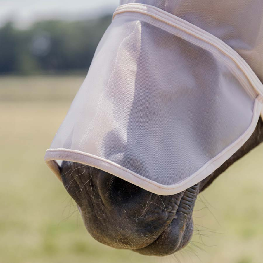 Masque Anti-Mouches Classic avec Oreilles et Nez Argenté