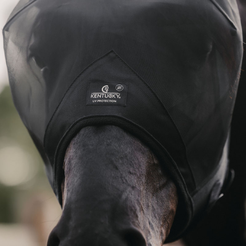 Masque Anti-Mouches Classic avec Oreilles Noir