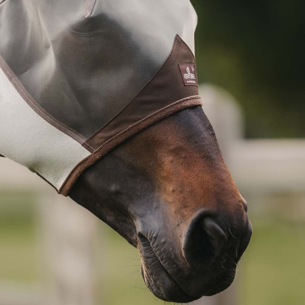 Masque Anti-Mouches Classic avec Oreilles Argenté