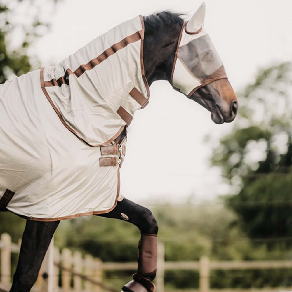 Masque Anti-Mouches Classic avec Oreilles Argenté