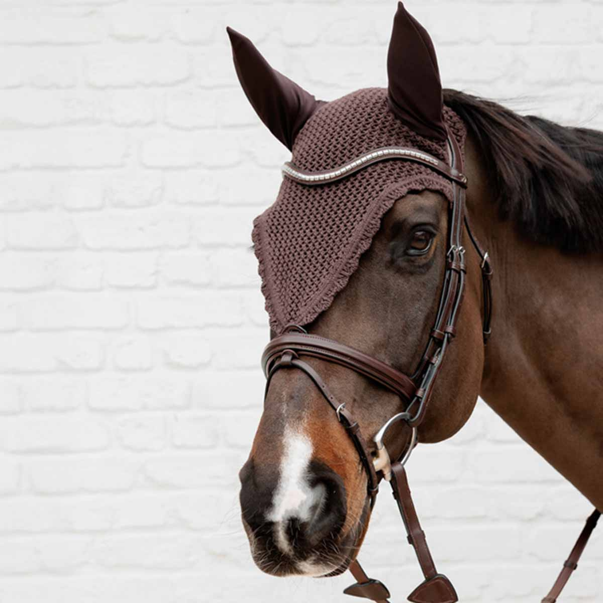 Bonnet long Loop Marron