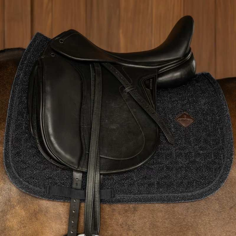 Tapis de selle dressage Full Sparkling Noir