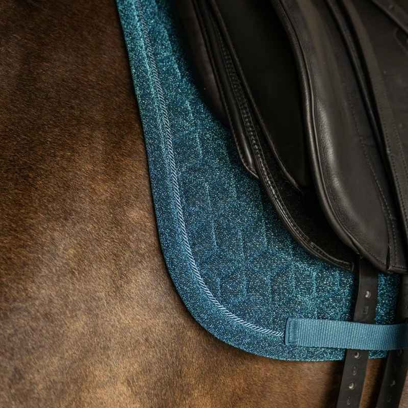 Tapis de selle dressage Full Sparkling Bleu Marine
