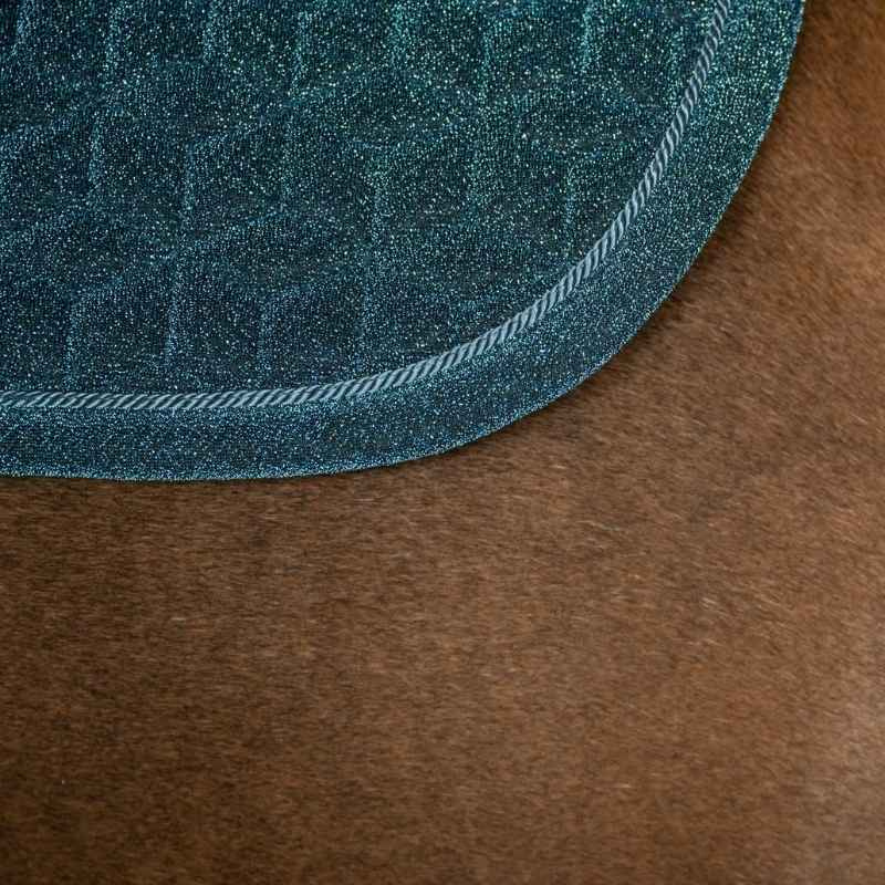 Tapis de selle dressage Full Sparkling Bleu Marine