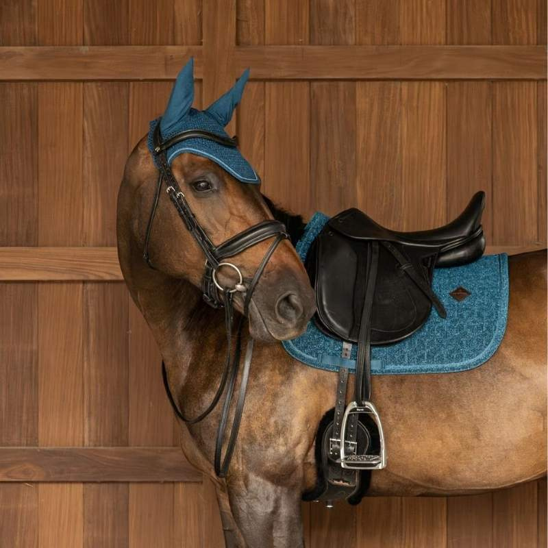 Tapis de selle dressage Full Sparkling Bleu Marine