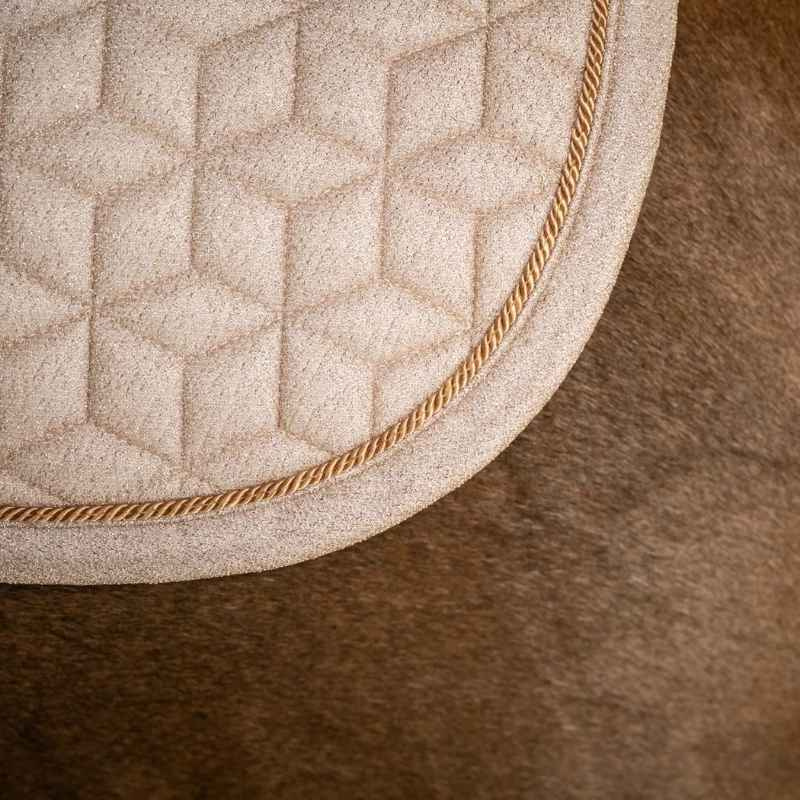 Tapis de selle dressage Full Sparkling Beige
