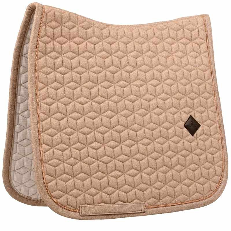 Tapis de selle dressage Full Sparkling Beige
