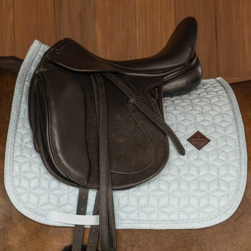 Tapis de selle dressage Full Sparkling Bleu Clair