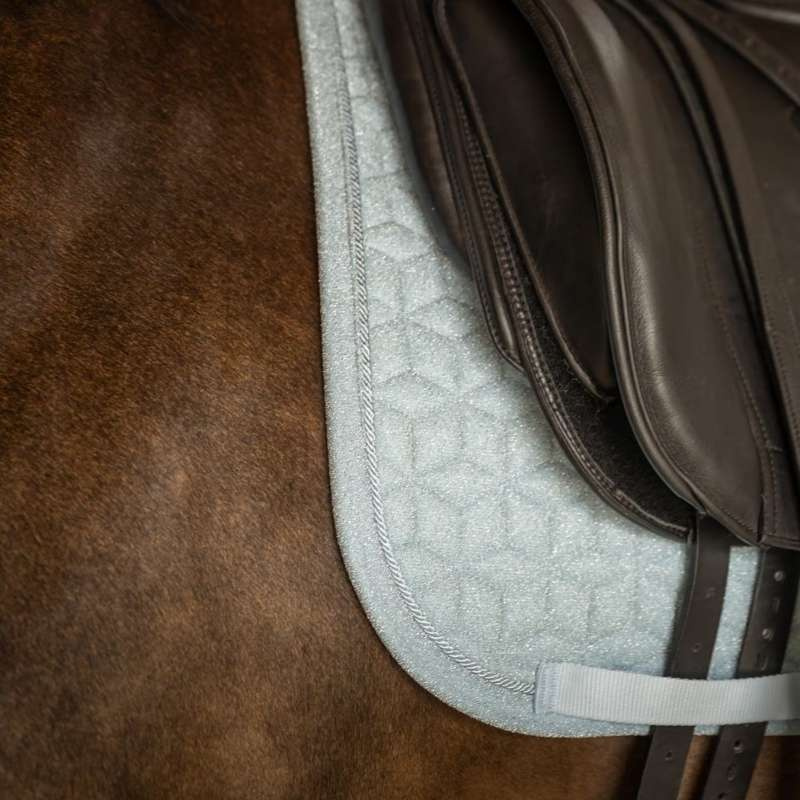 Tapis de selle dressage Full Sparkling Bleu Clair