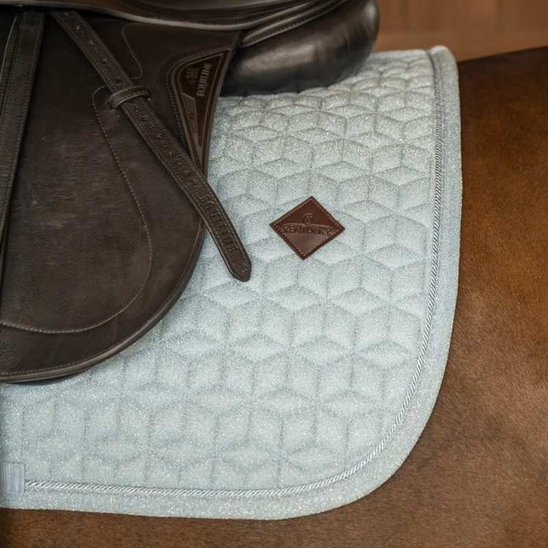 Tapis de selle dressage Full Sparkling Bleu Clair