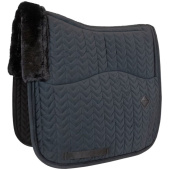 Tapis de selle dressage Skin Friendly Velvet Noir Tapis de selle dressage Skin Friendly Velvet Noir