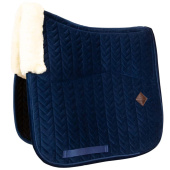 Tapis de selle dressage Skin Friendly Velvet Bleu Marine Tapis de selle dressage Skin Friendly Velvet Bleu Marine