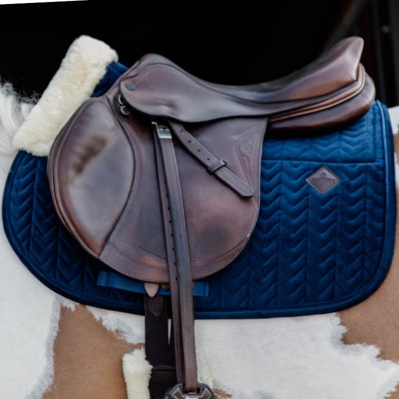 Tapis de selle Skin Friendly Velvet Bleu Marine