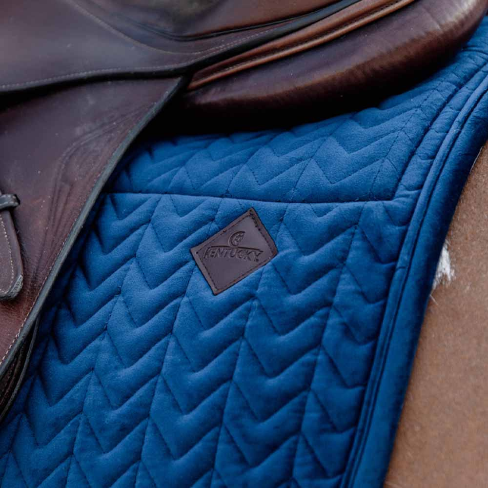 Tapis de selle Skin Friendly Velvet Bleu Marine