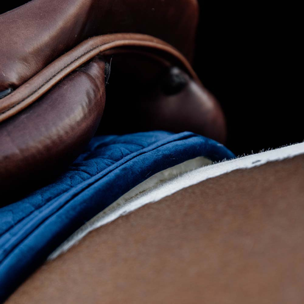 Tapis de selle Skin Friendly Velvet Bleu Marine