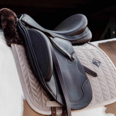 Tapis de selle dressage Skin Friendly Velvet Beige Tapis de selle dressage Skin Friendly Velvet Beige