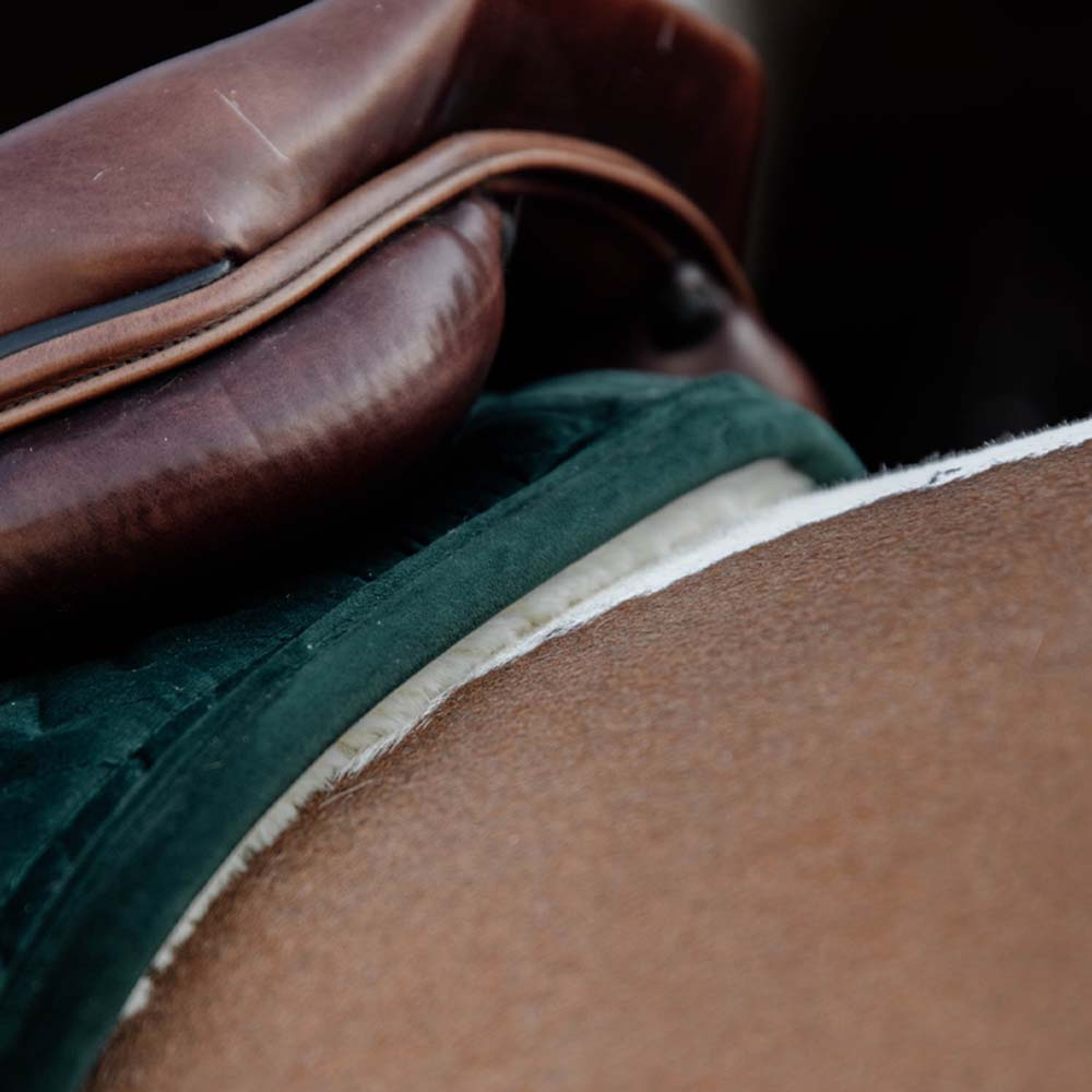 Tapis de selle Skin Friendly Velvet Vert
