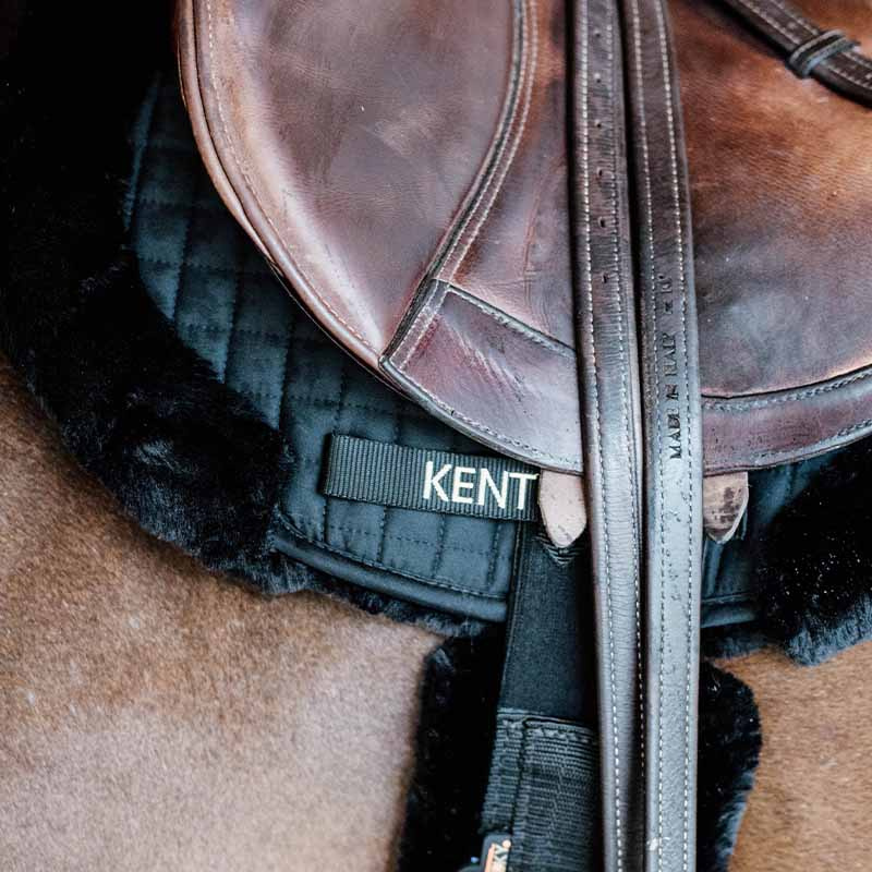 Tapis de selle Hunter Vegan Sheepskin Noir