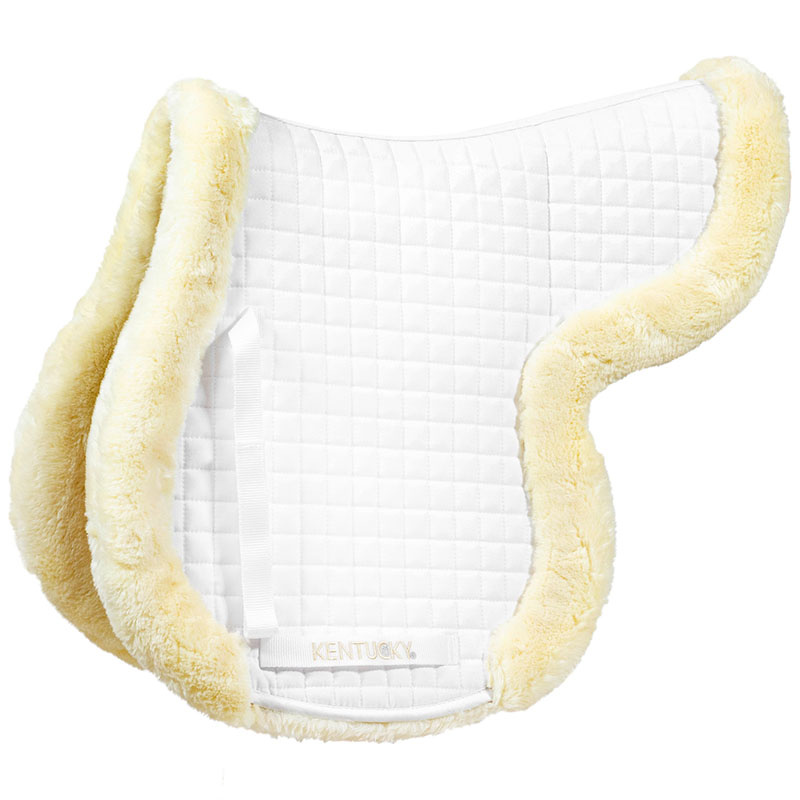 Tapis de selle Hunter Vegan Sheepskin Blanc