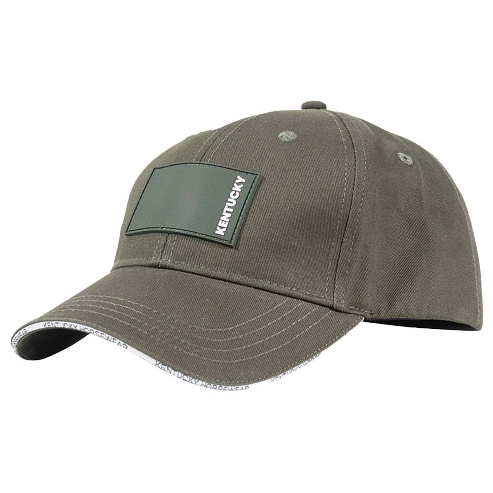 Casquette Logo en Caoutchouc Vert Foncé