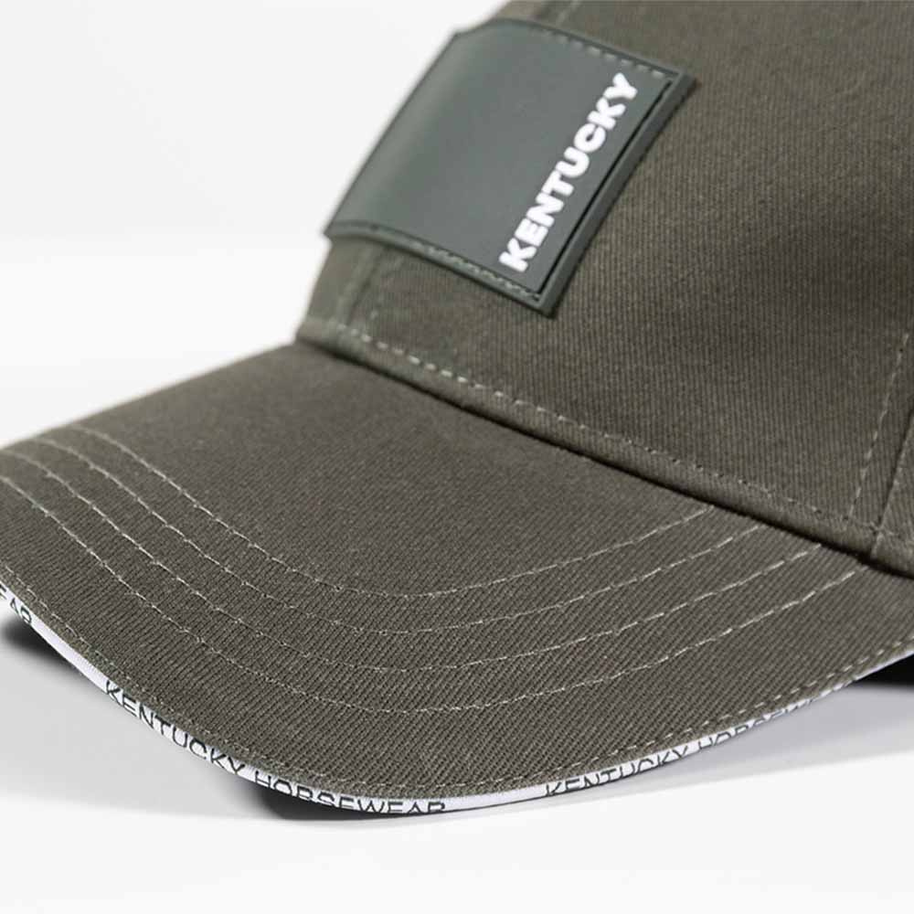 Casquette Logo en Caoutchouc Vert Foncé