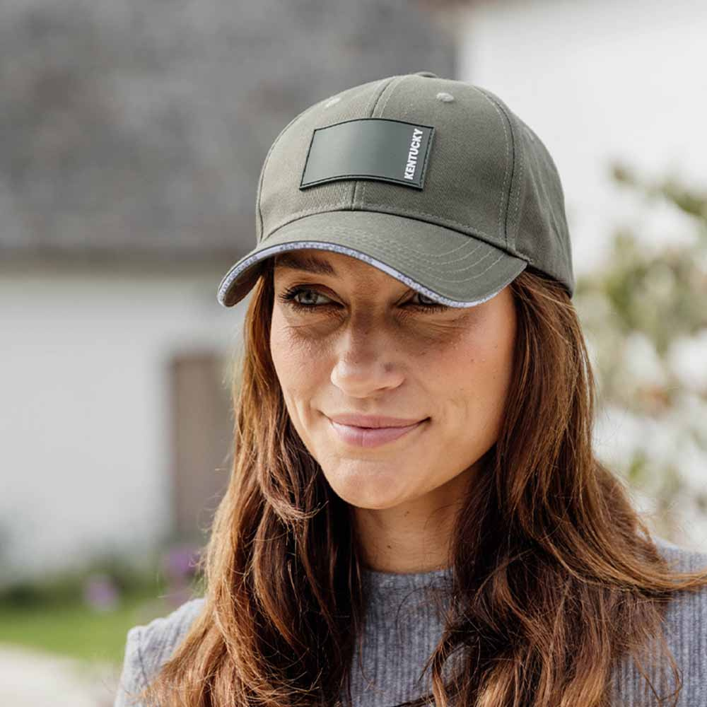 Casquette Logo en Caoutchouc Vert Foncé