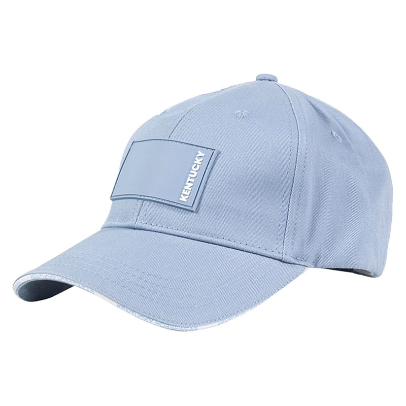 Casquette Logo en Caoutchouc Bleu Clair