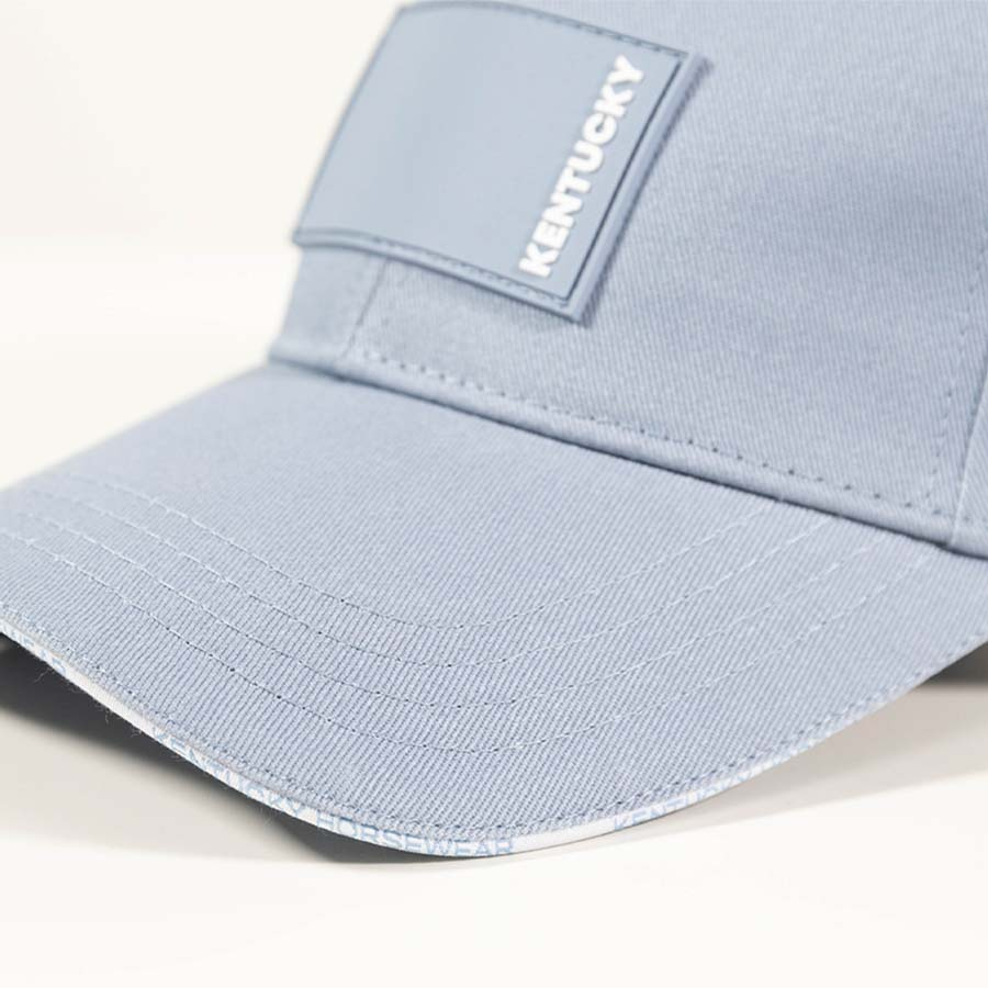 Casquette Logo en Caoutchouc Bleu Clair