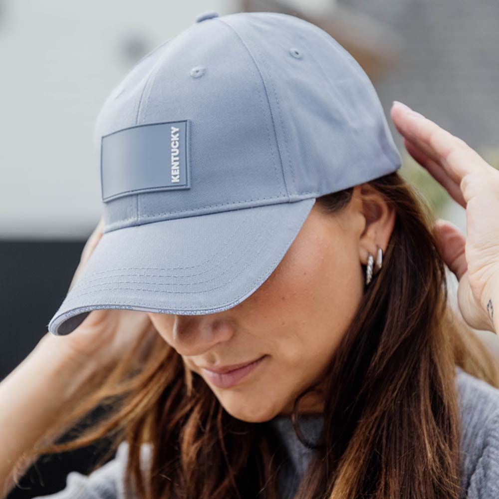 Casquette Logo en Caoutchouc Bleu Clair