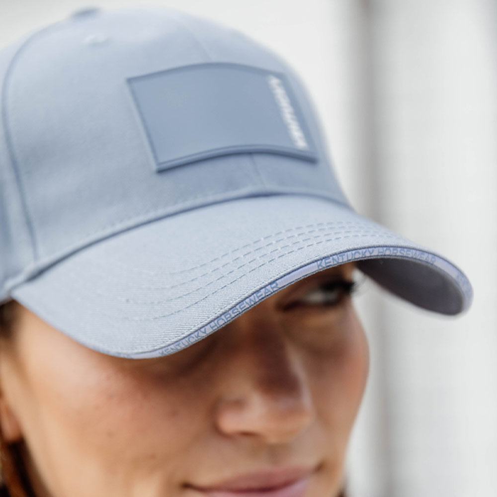 Casquette Logo en Caoutchouc Bleu Clair