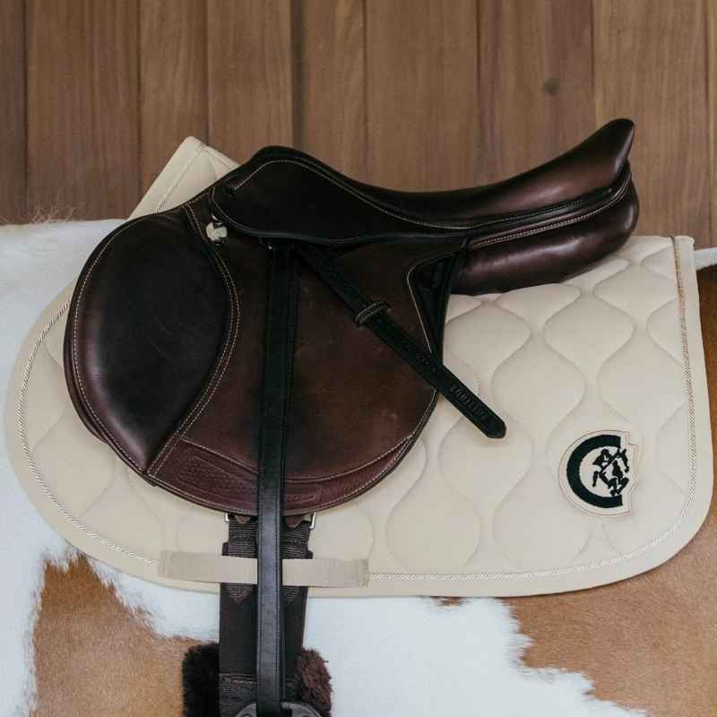 Tapis de selle Wave 3D Logo Beige