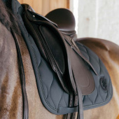 Tapis de selle dressage Wave 3D Logo Vert Tapis de selle dressage Wave 3D Logo Vert