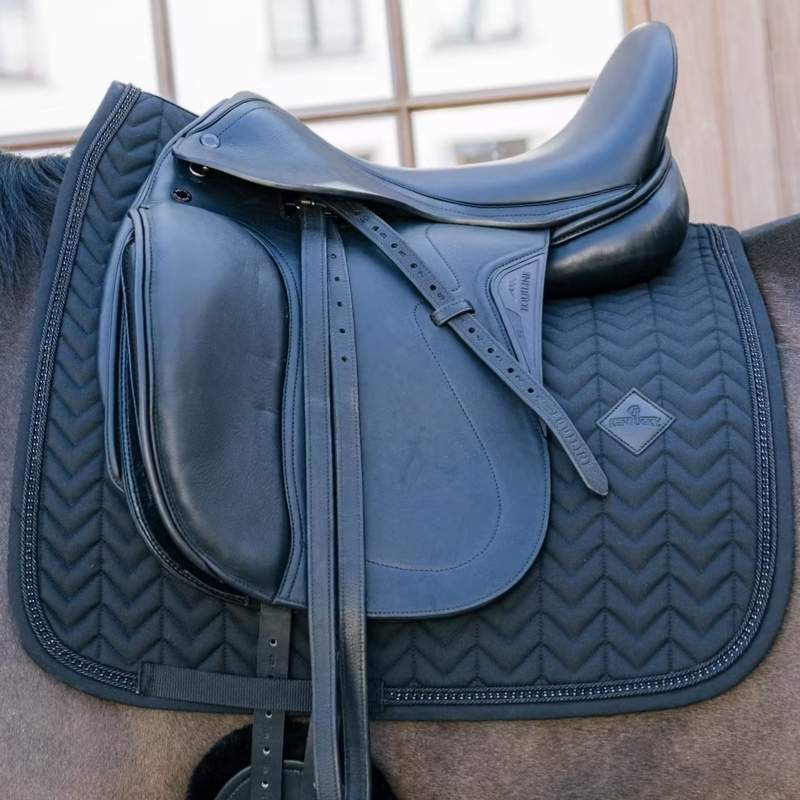 Tapis de selle dressage Metal Chain Noir