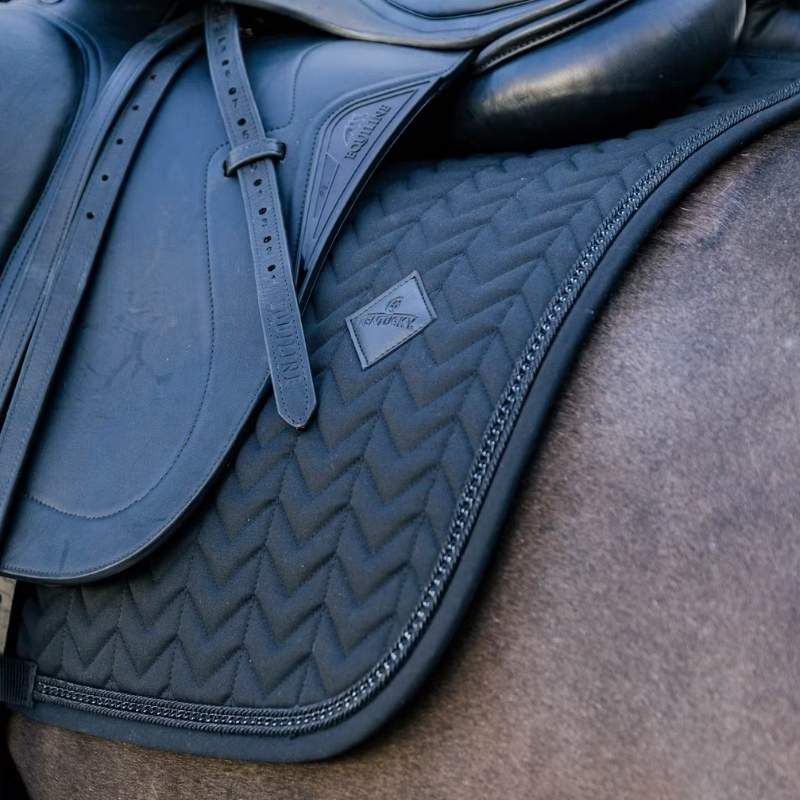 Tapis de selle dressage Metal Chain Noir