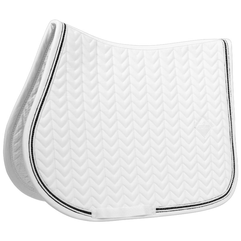 Tapis de selle Metal Chain Blanc