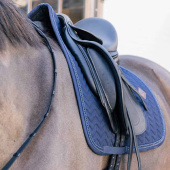 Tapis de selle dressage Metal Chain Bleu Marine Tapis de selle dressage Metal Chain Bleu Marine