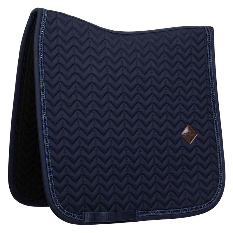 Tapis de selle dressage Metal Chain Bleu Marine