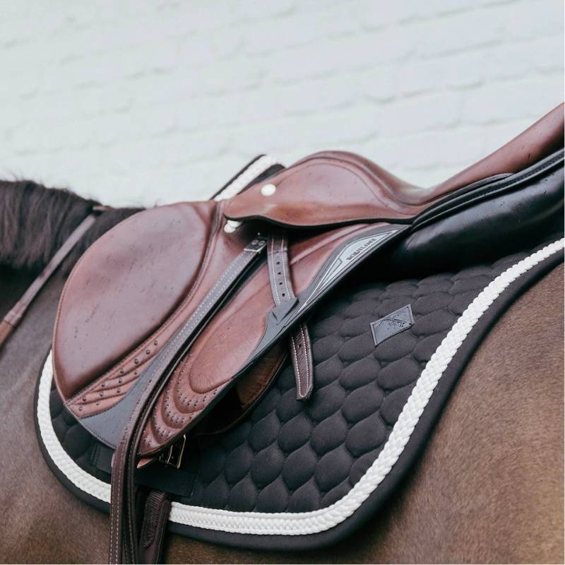 Tapis de selle Plaited Cord Noir