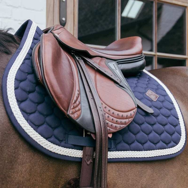 Tapis de selle Plaited Cord Bleu Marine
