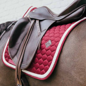 Tapis de selle dressage Plaited Cord Bordeaux Tapis de selle dressage Plaited Cord Bordeaux