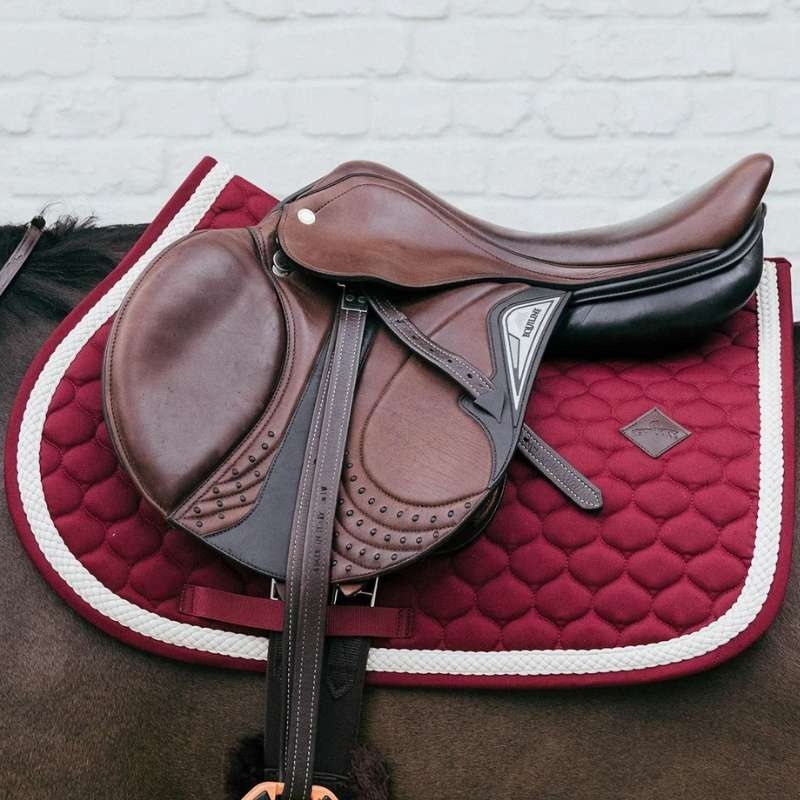 Tapis de selle Plaited Cord Bordeaux