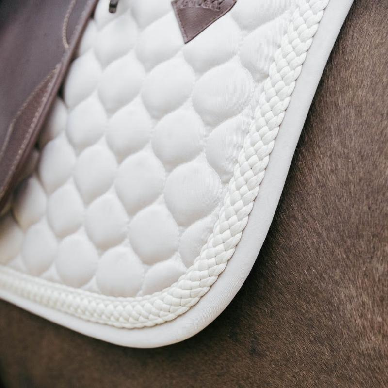 Tapis de selle dressage Plaited Cord Beige