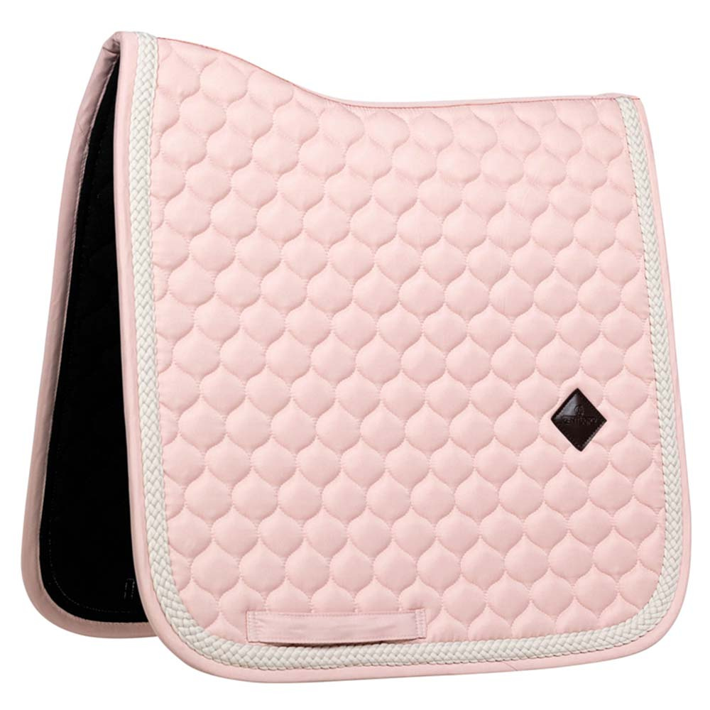 Tapis de selle dressage Plaited Cord Rose pâle
