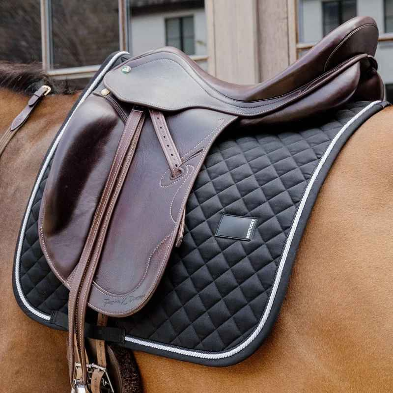 Tapis de selle dressage Diamond Rope Noir