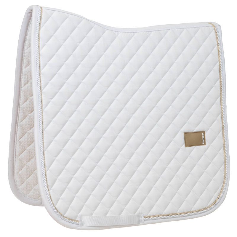 Tapis de selle dressage Diamond Rope Blanc