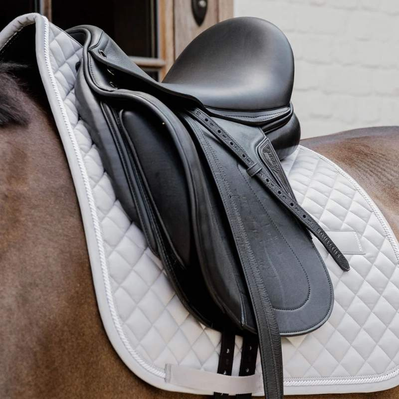 Tapis de selle dressage Diamond Rope Gris