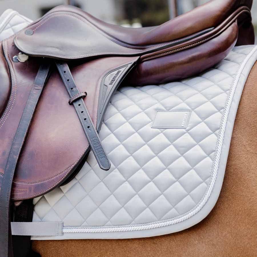 Tapis de selle Diamond Rope Gris