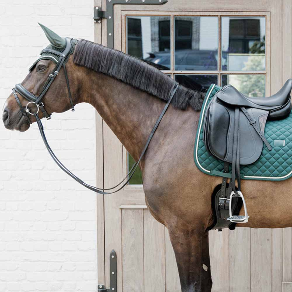 Tapis de selle dressage Diamond Rope Vert