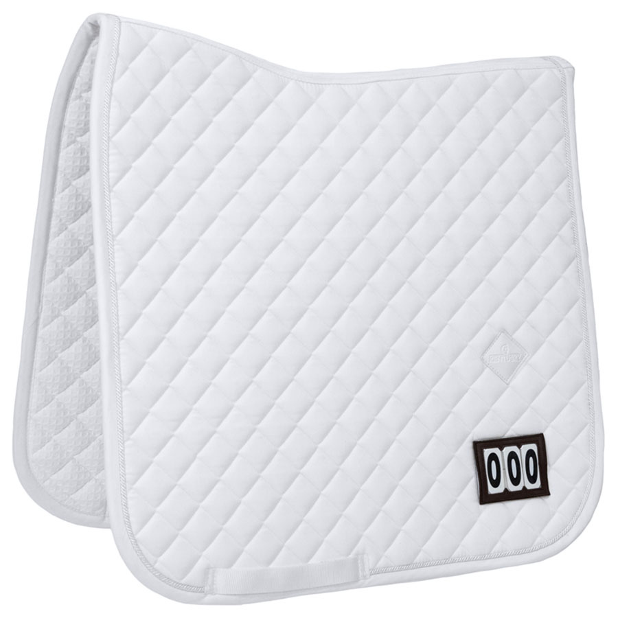 Tapis de selle dressage Diamond Competition Blanc
