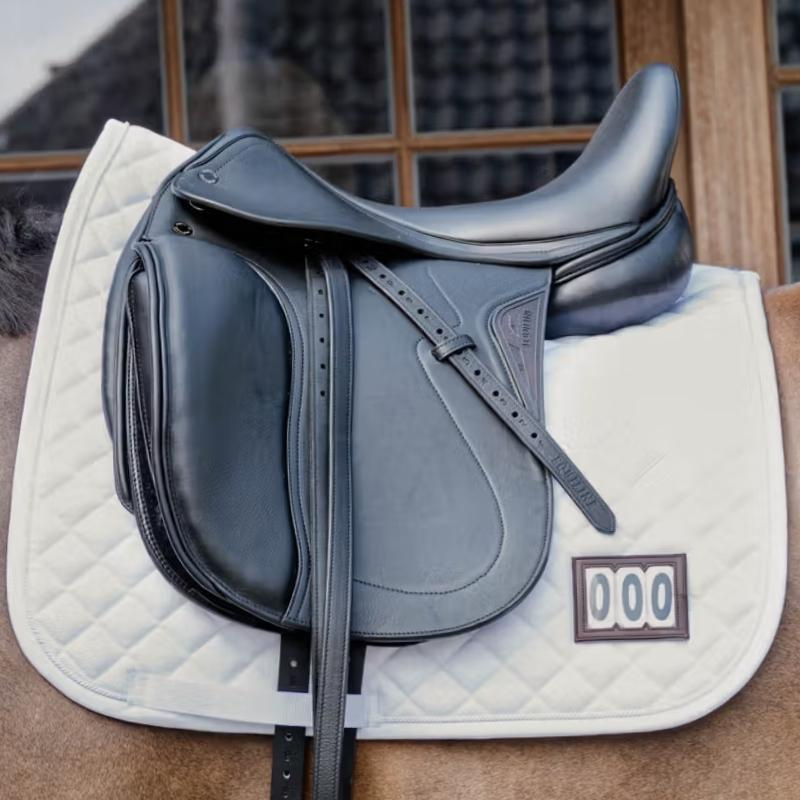 Tapis de selle dressage Diamond Competition Blanc